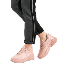 Small Swan Rosa Turnschuhe auf der Plattform 2