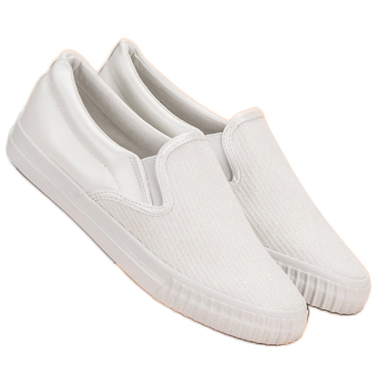Muto Weiße Slip-On-Sneakers 1