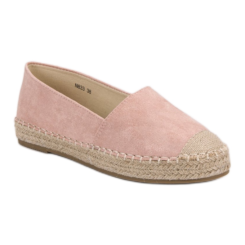Small Swan Espadrilles aus Wildleder rosa 1