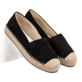 Small Swan Espadrilles aus Wildleder schwarz 1