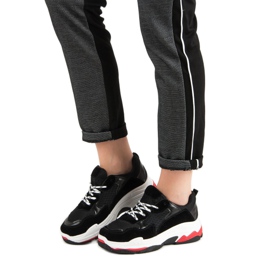 Small Swan Turnschuhe auf der Plattform schwarz 1