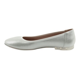Sergio Leone Silber Frauen Ballerinas BL607 2