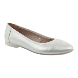 Sergio Leone Silber Frauen Ballerinas BL607 1