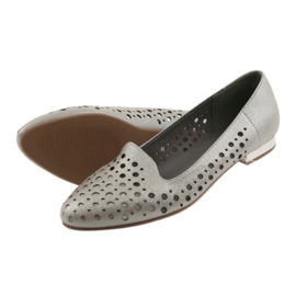 M.Daszyński Lordsy stylische Damenschuhe SA151 beige 5