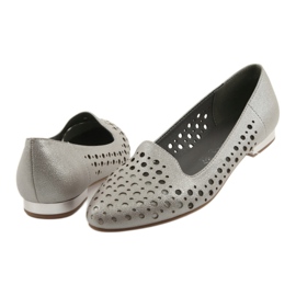 M.Daszyński Lordsy stylische Damenschuhe SA151 beige 4