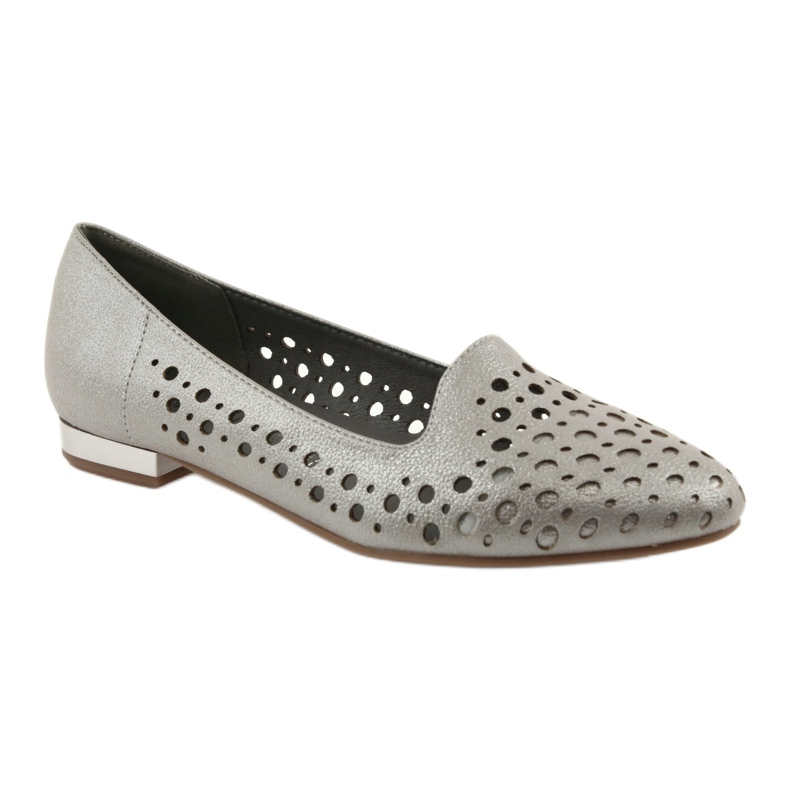 M.Daszyński Lordsy stylische Damenschuhe SA151 beige 1