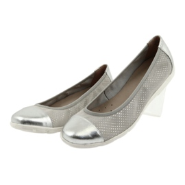 Caprice 22152 Ballerinas für Damen grau 3