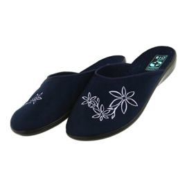 Damenhausschuhe Adanex 23931 marineblau 3