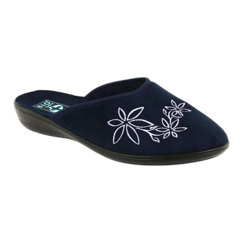 Damenhausschuhe Adanex 23931 marineblau 1