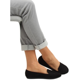 Schwarze Ballerina-Mokassins JM6655Q Negro 2