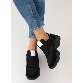 Schwarz E-102 Schwarze Sportschuhe 2