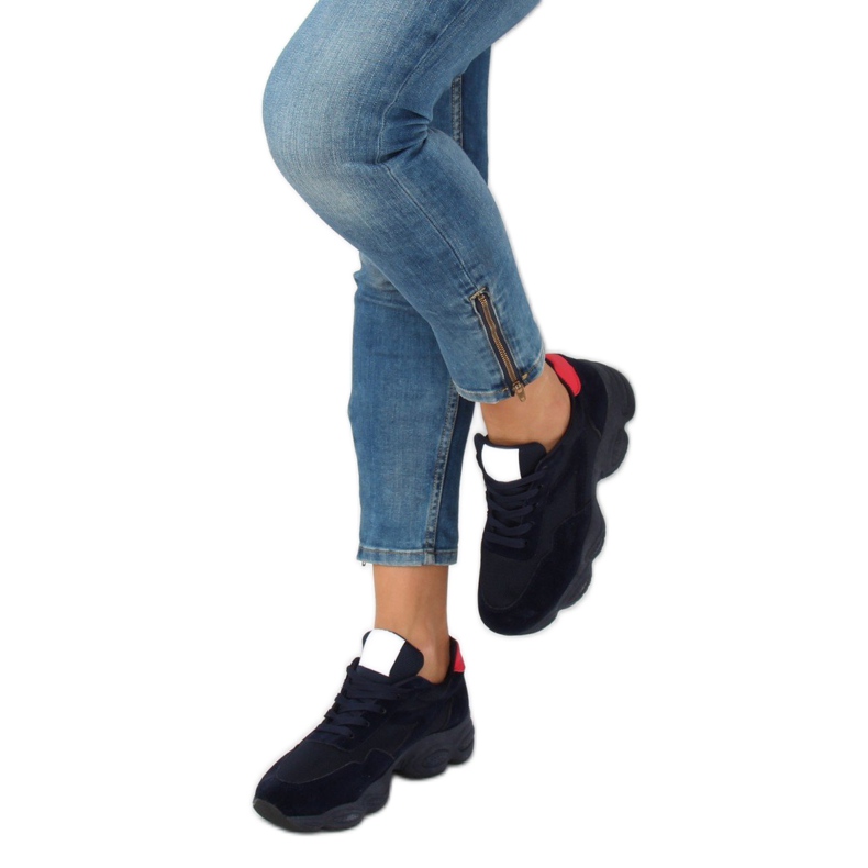 E-102 Marineblaue Sportschuhe navy blau 2