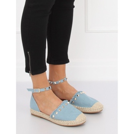 Blaue Denim-Espadrilles CH-1K211 L.BLUE 1