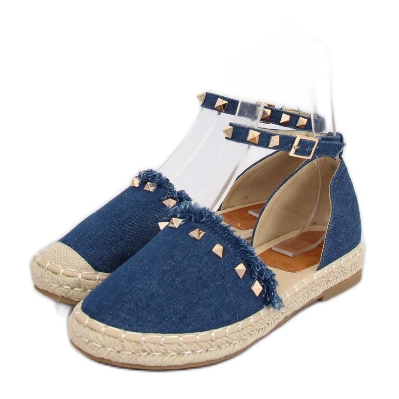 Blaue Denim-Espadrilles CH-1K211 Blau marineblau 2