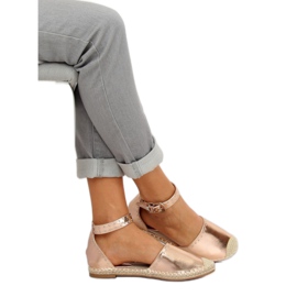 Espadrilles in Champagner-Metallic CF-1K215 Champagner rosa 1