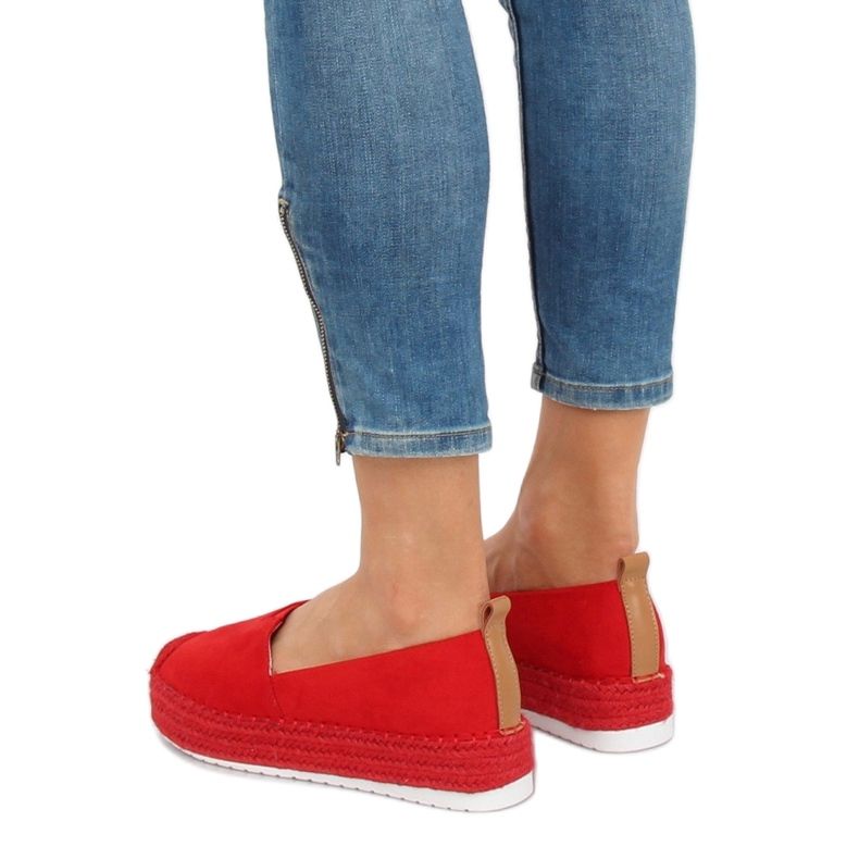 Espadrilles mit hoher Sohle BL247 Rot 1