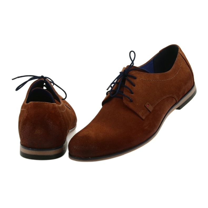 Nikopol Herren Lederschuhe Wildleder 1709 Kamel beige 4