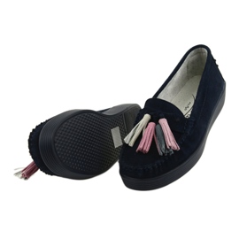 Damen Wildleder Loafer Filippo 661 marineblau 5
