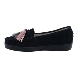 Damen Wildleder Loafer Filippo 661 marineblau 2