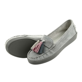 Graue Wildleder-Loafer für Damen Filippo 661 5