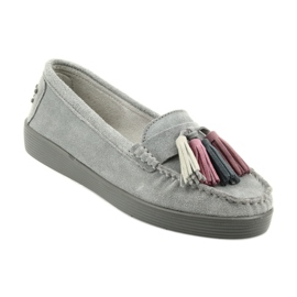 Graue Wildleder-Loafer für Damen Filippo 661 1