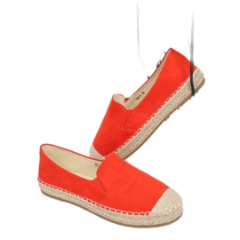 Orange Espadrilles für Damen 180-5 Orange 1