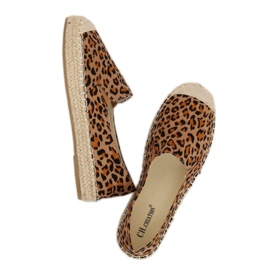 Damen Espadrilles Leopard 180-5 Leopard braun mehrfarbig 1