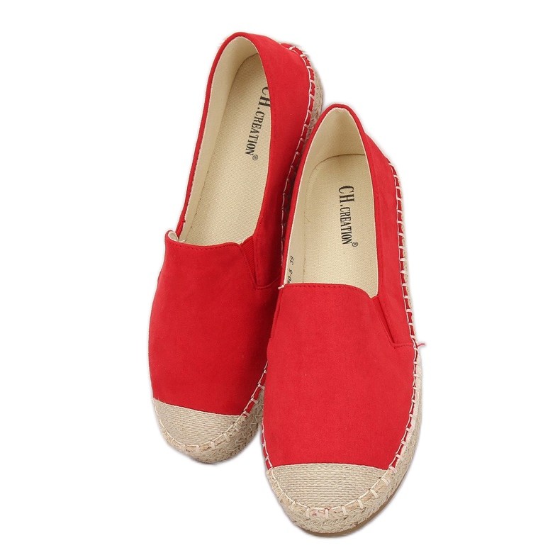 Rote Damen Espadrilles 180-5 Rot 1