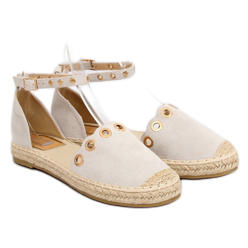 Espadrilles mit grauem LX170 Grauem Riemen 1