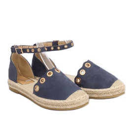 Espadrilles mit Riemen LX170 Blau marineblau 1
