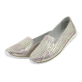 Damen Sportleder Herren Filippo 663 weiß rosa 3