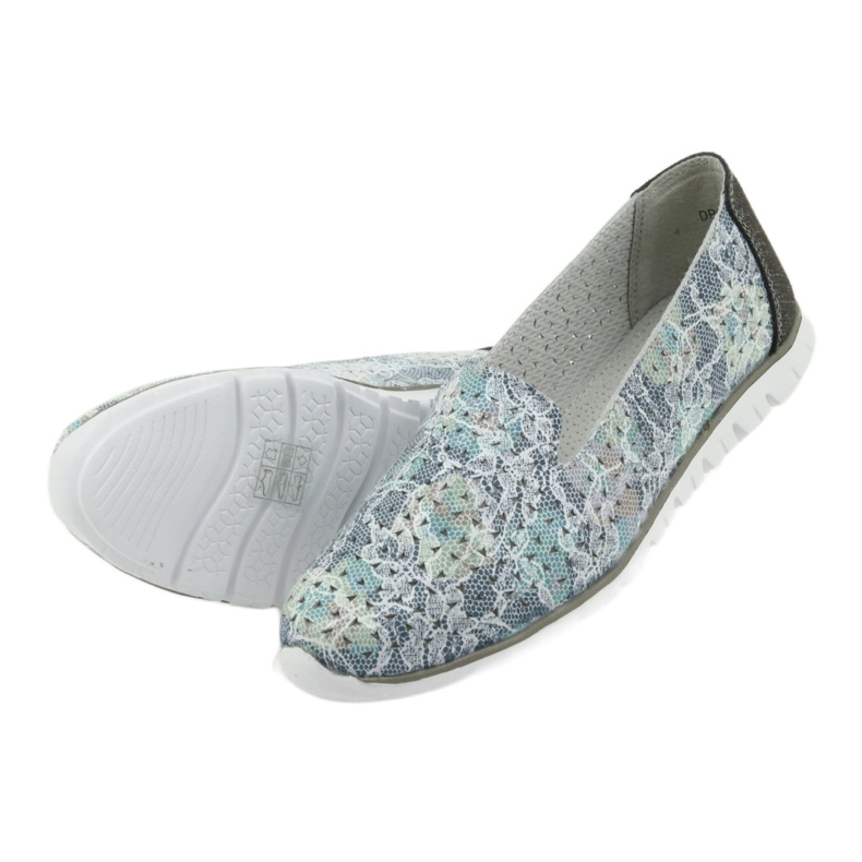 Damen Sportleder Herren Filippo 663 weiß blau grau grün 5