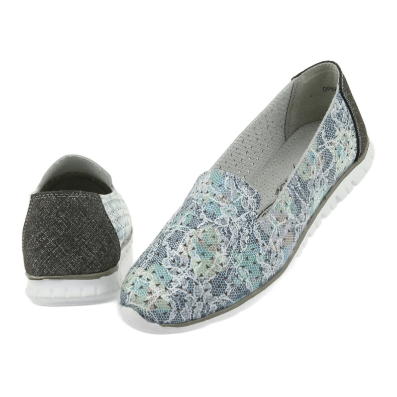 Damen Sportleder Herren Filippo 663 weiß blau grau grün 4