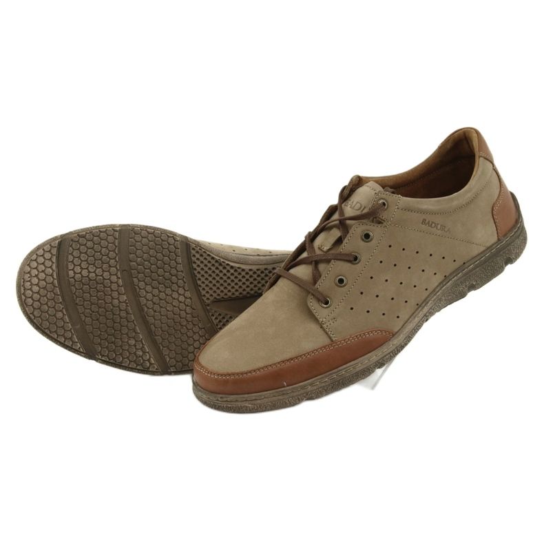 Herrenschuhe Badura 3524 beige / braun 4