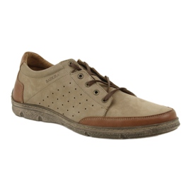 Herrenschuhe Badura 3524 beige / braun 1