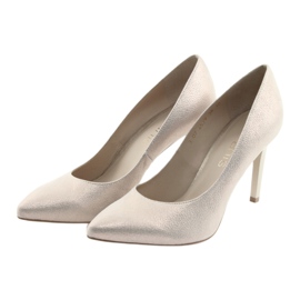 Pumps Damen Lederschuhe gold Anis 4527 golden 3