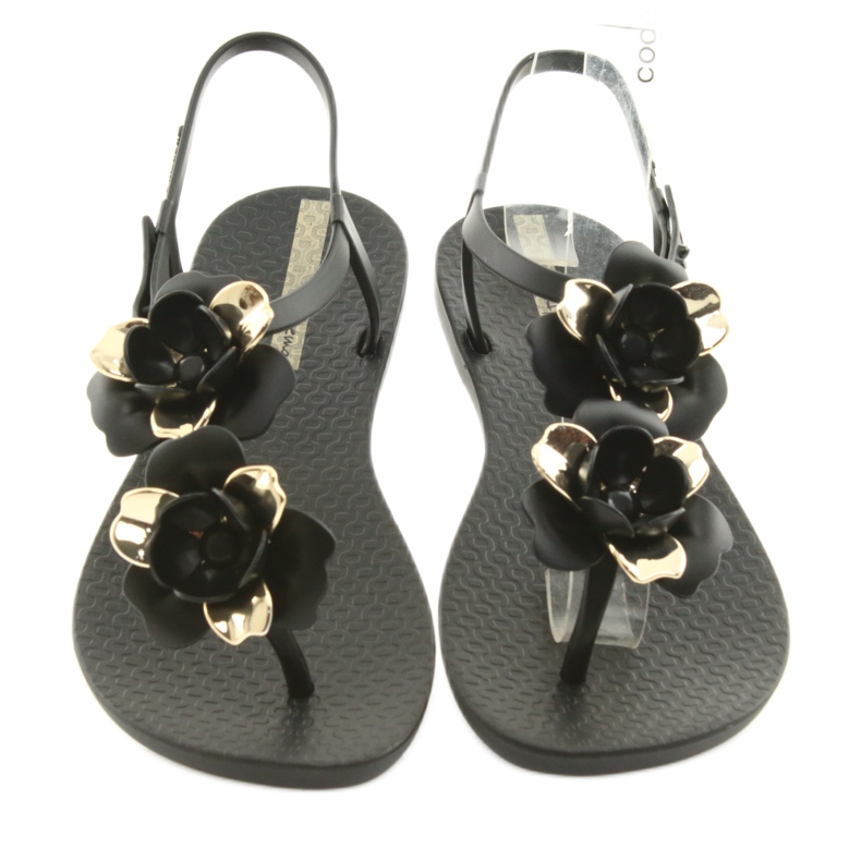 Ipanema Sandalen Damenschuhe mit Blumen 82662 schwarz gelb 4
