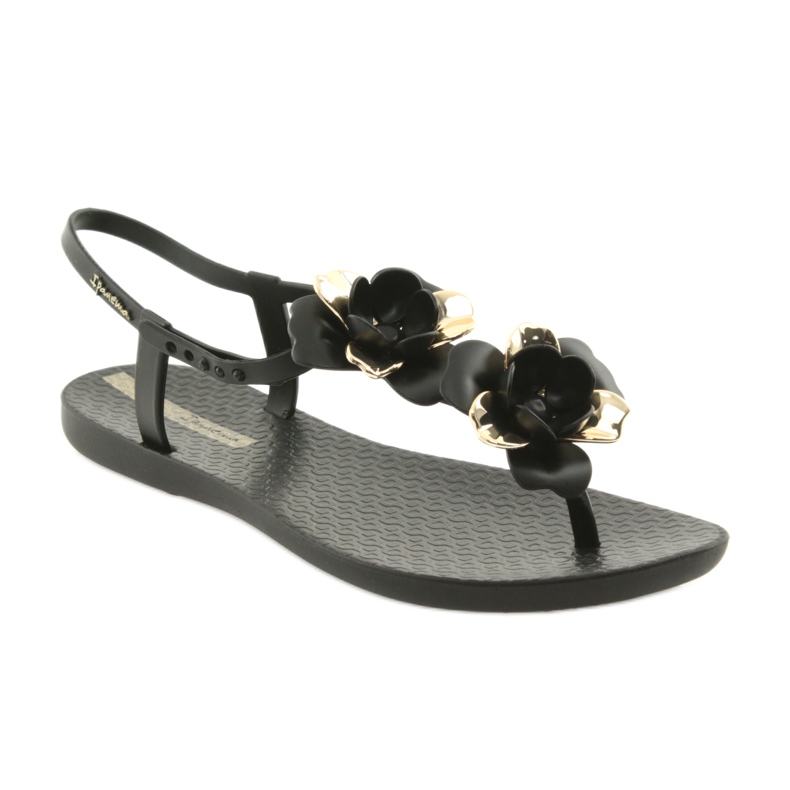 Ipanema Sandalen Damenschuhe mit Blumen 82662 schwarz gelb 1