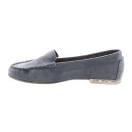 Damen Wildleder Loafer Sergio Leone 721 blau 2