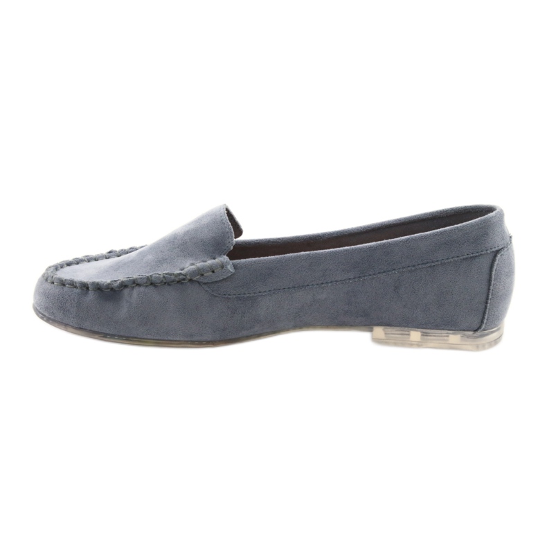 Damen Wildleder Loafer Sergio Leone 721 blau 2