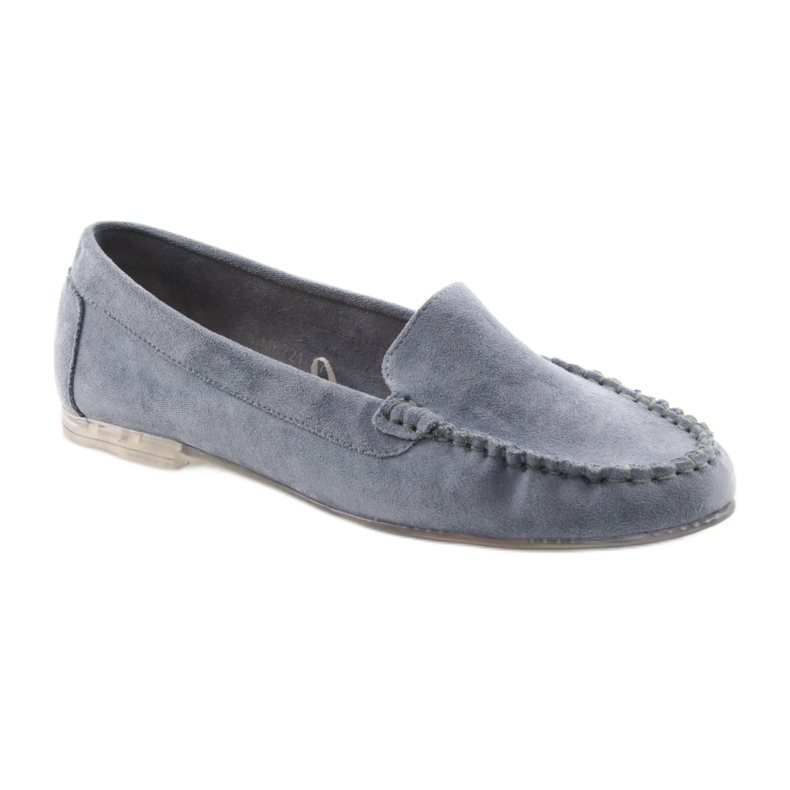 Damen Wildleder Loafer Sergio Leone 721 blau 1