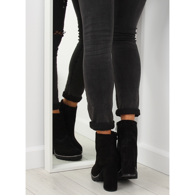 Schwarze High Heels schwarz 58-581 Schwarz II-GAT 1