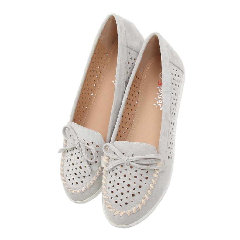 Grau Damen Slipper T339P Grau 2
