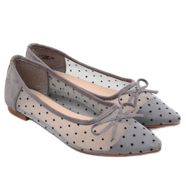 Graue Damen Ballerinas LT119P Grau 1