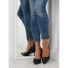 Mattschwarz NF-08p Schwarz II-GAT Damen Pumps 1