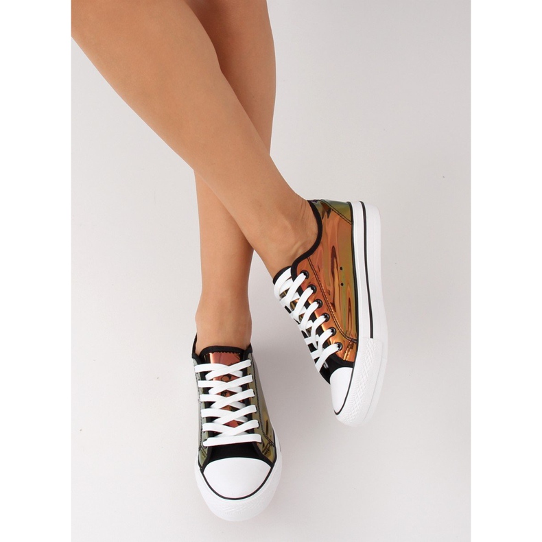 Schwarz XL19P Schwarze Petrol-Turnschuhe 1