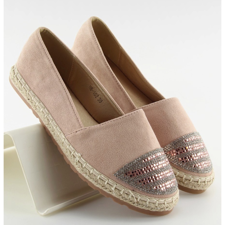 Rosa Espadrilles für Frauen H8-102 Champagne II-GAT 2