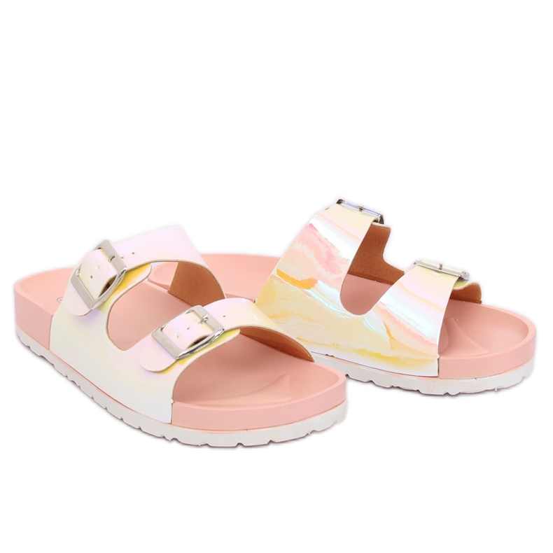 Pink BG28P Pinke Petrol Pantoffeln rosa 2