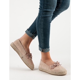 Espadrilles mit Blumen rosa 1