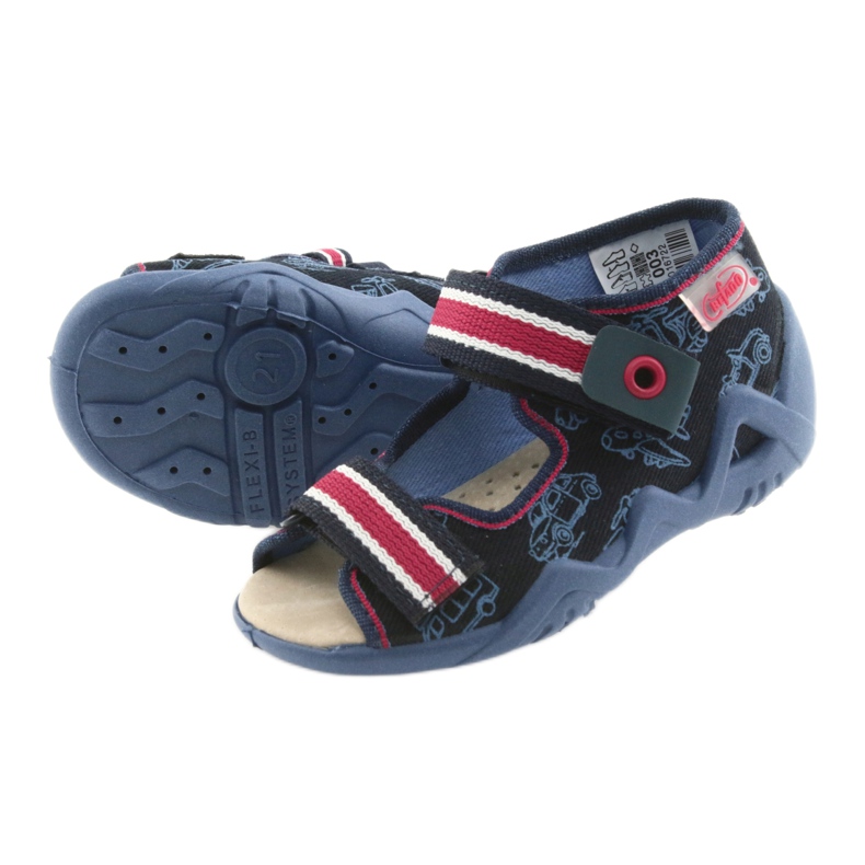 Befado Sandalen Kinderschuhe 350P003 rot navy blau 5